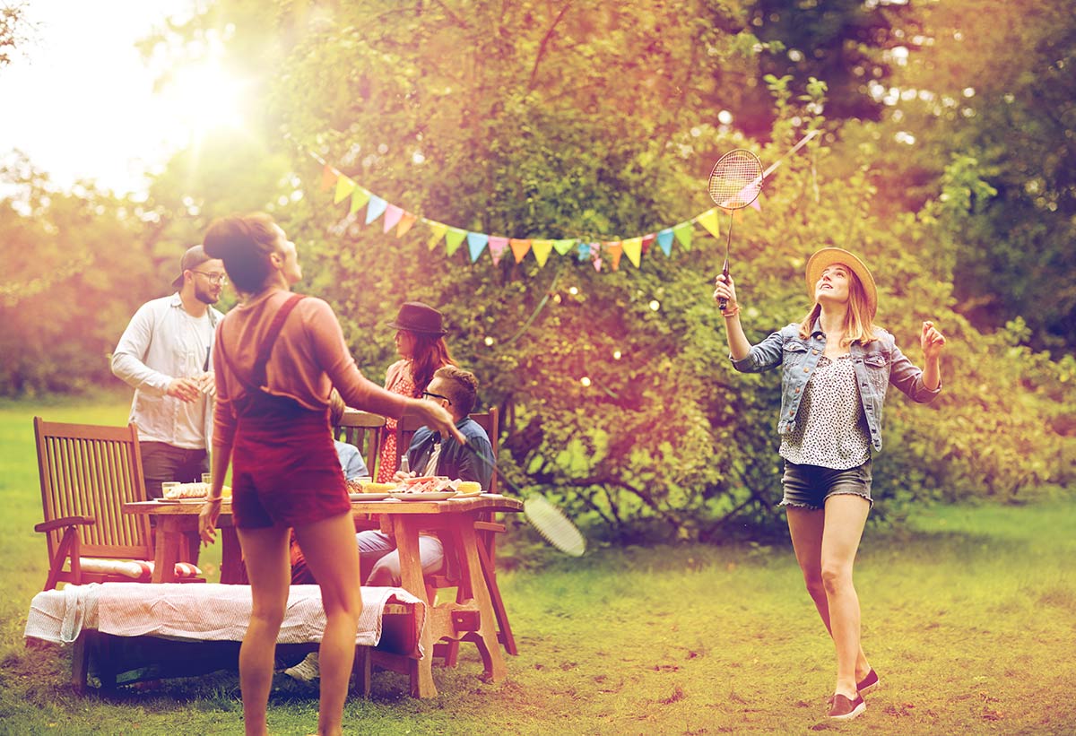 Birthday garden party games
