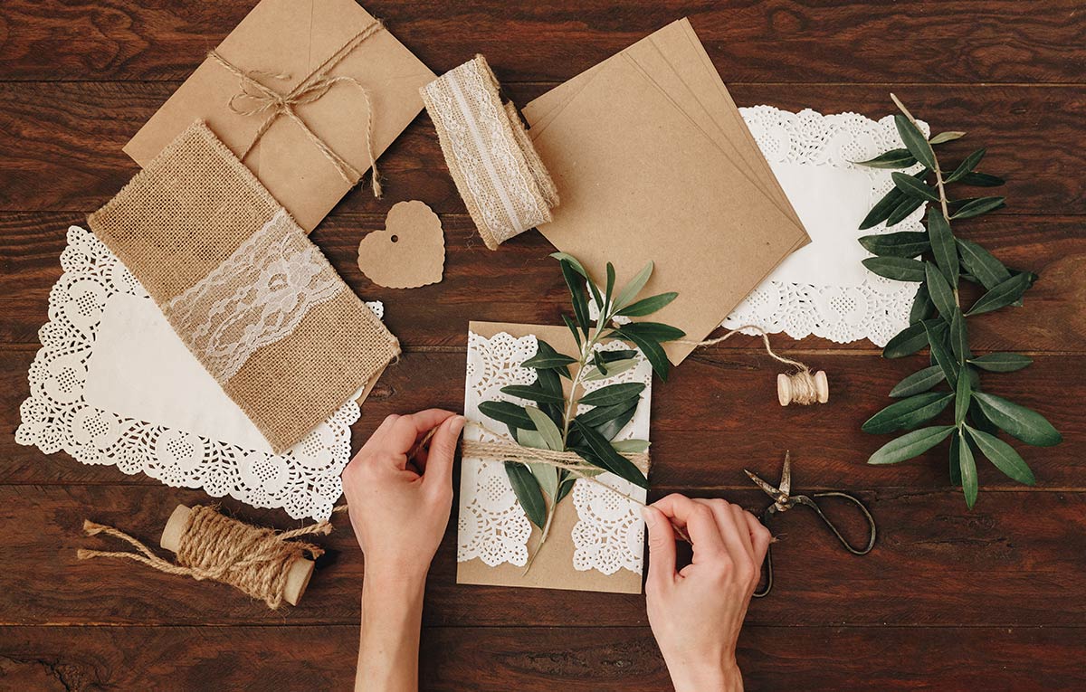 Eco-friendly wedding invites