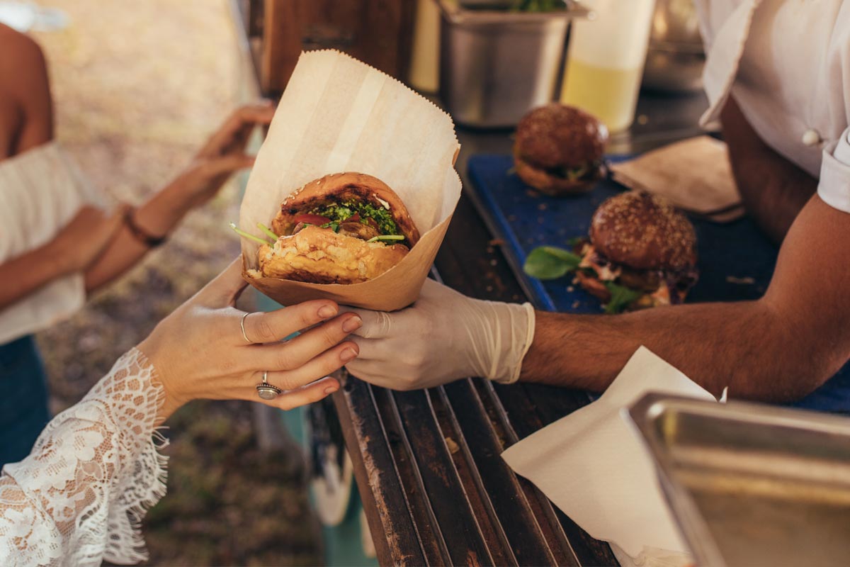 wedding food van