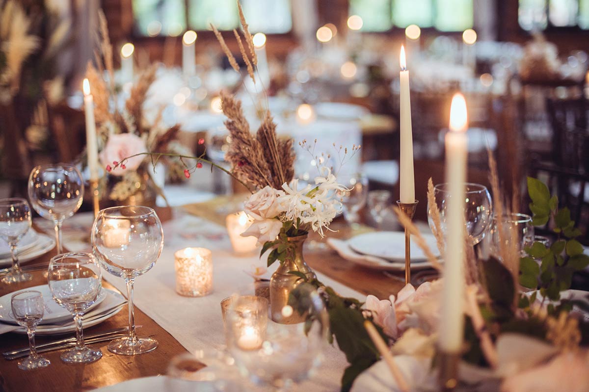rustic wedding table decor
