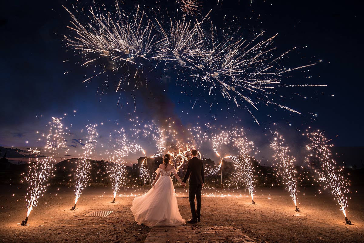 wedding fireworks
