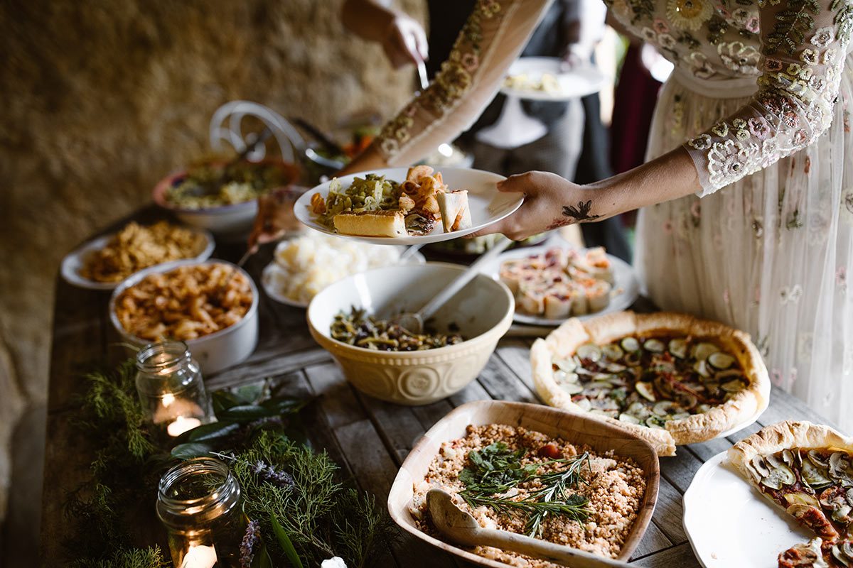 vegan wedding food