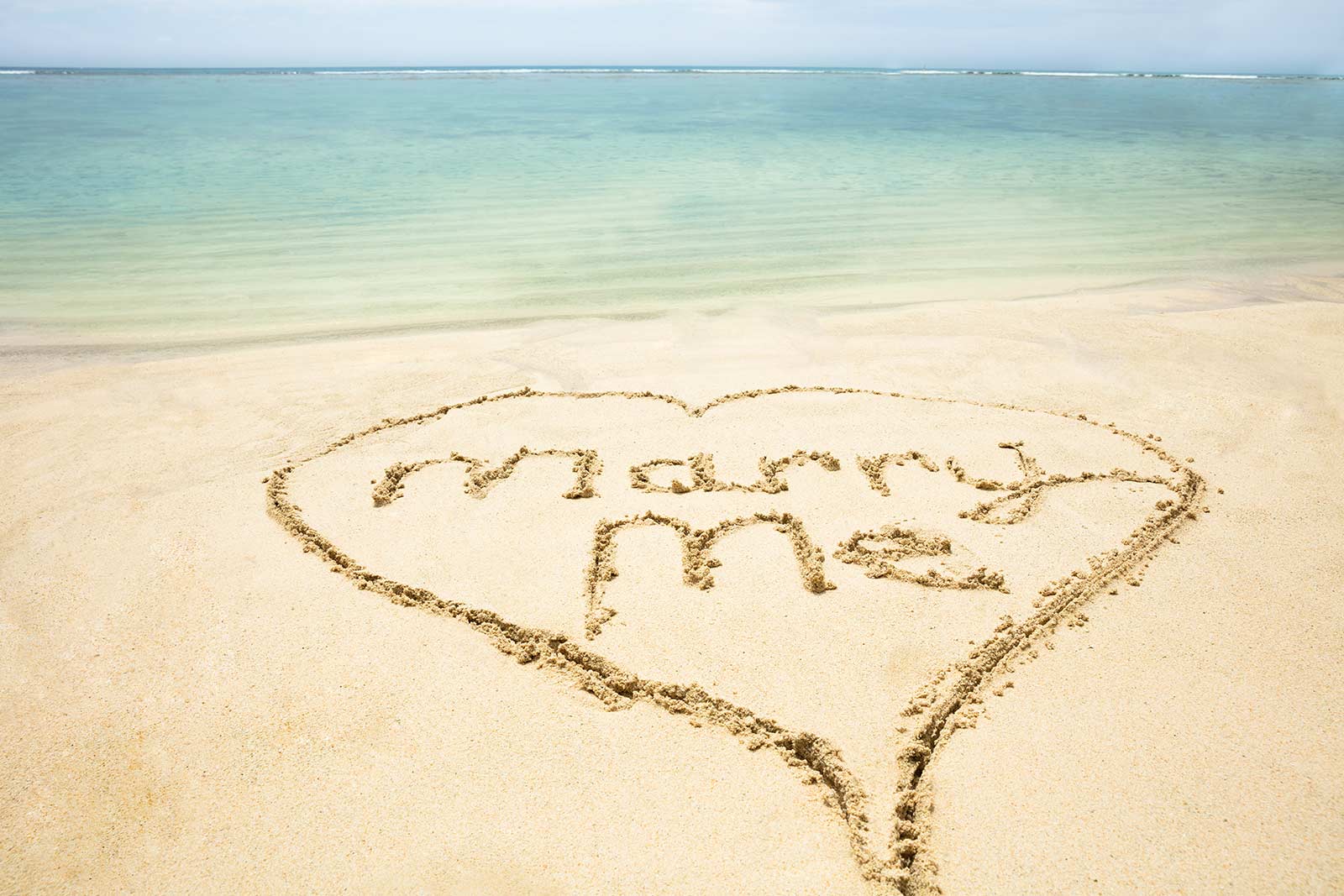 Will you marry me in sand