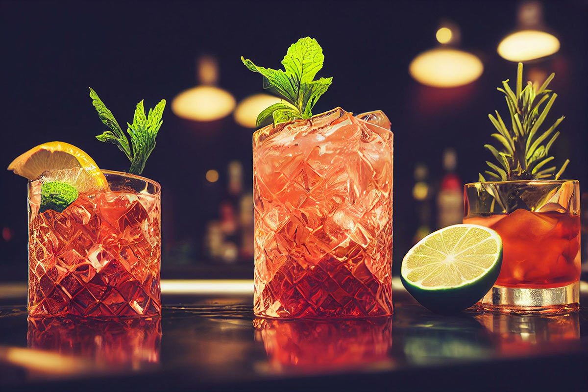 cocktail glassware