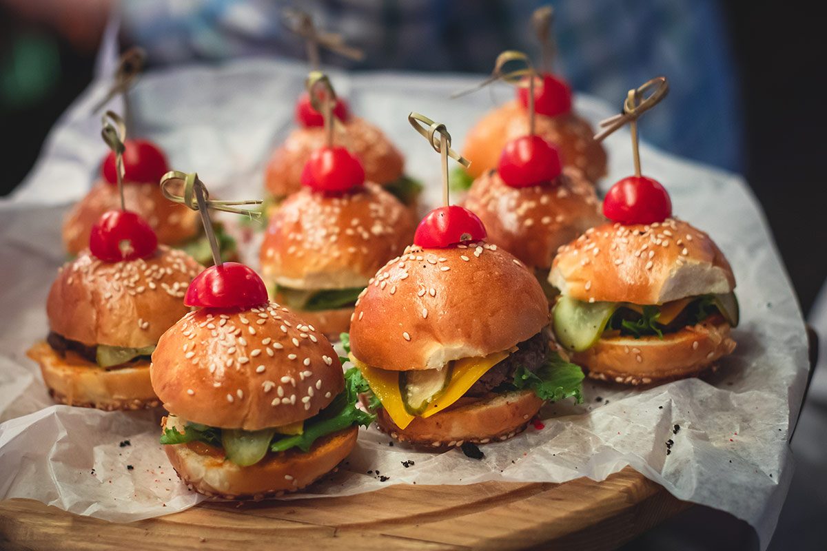 mini burgers