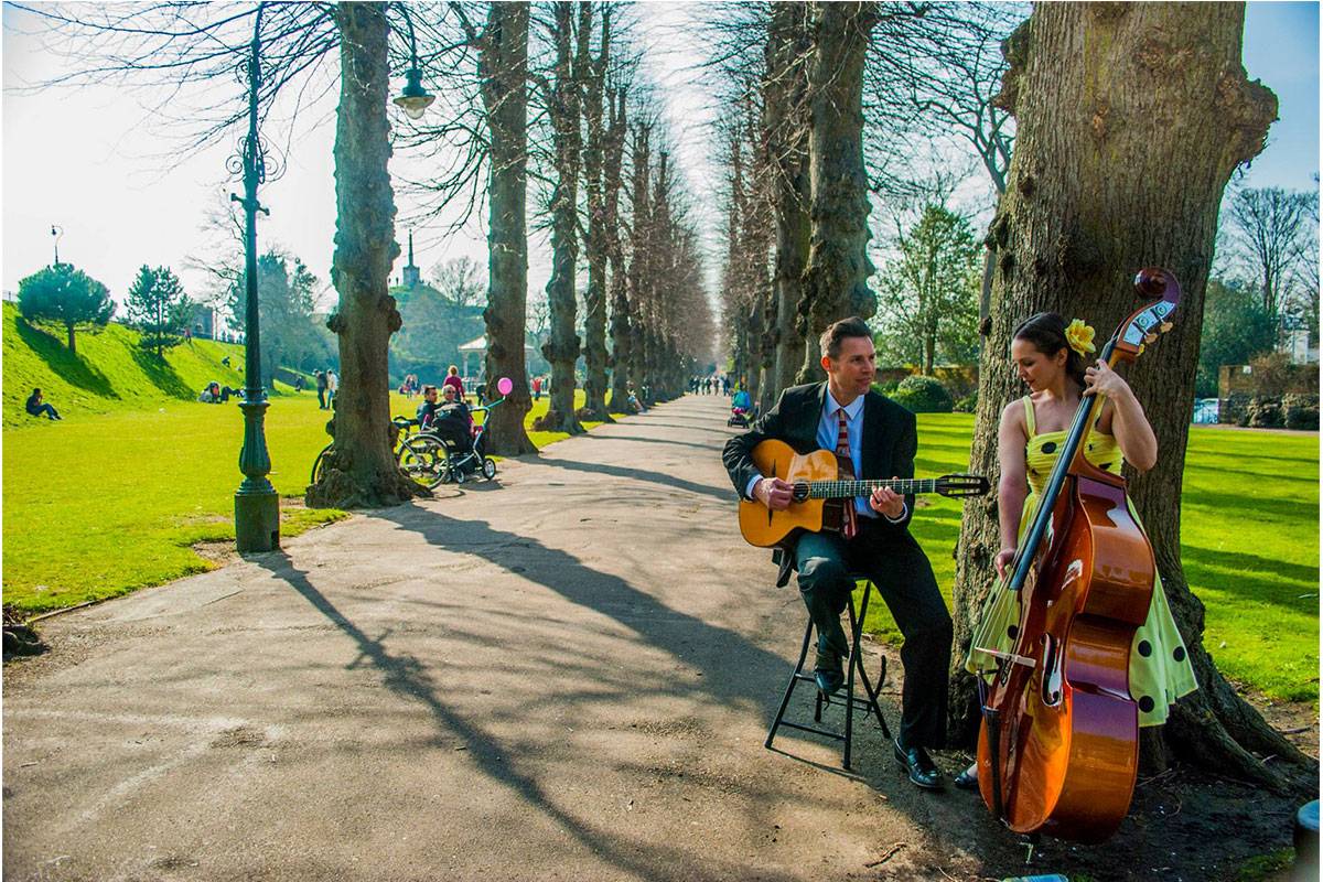 Male & Female Fronted Gypsy Swing Duo for Hire