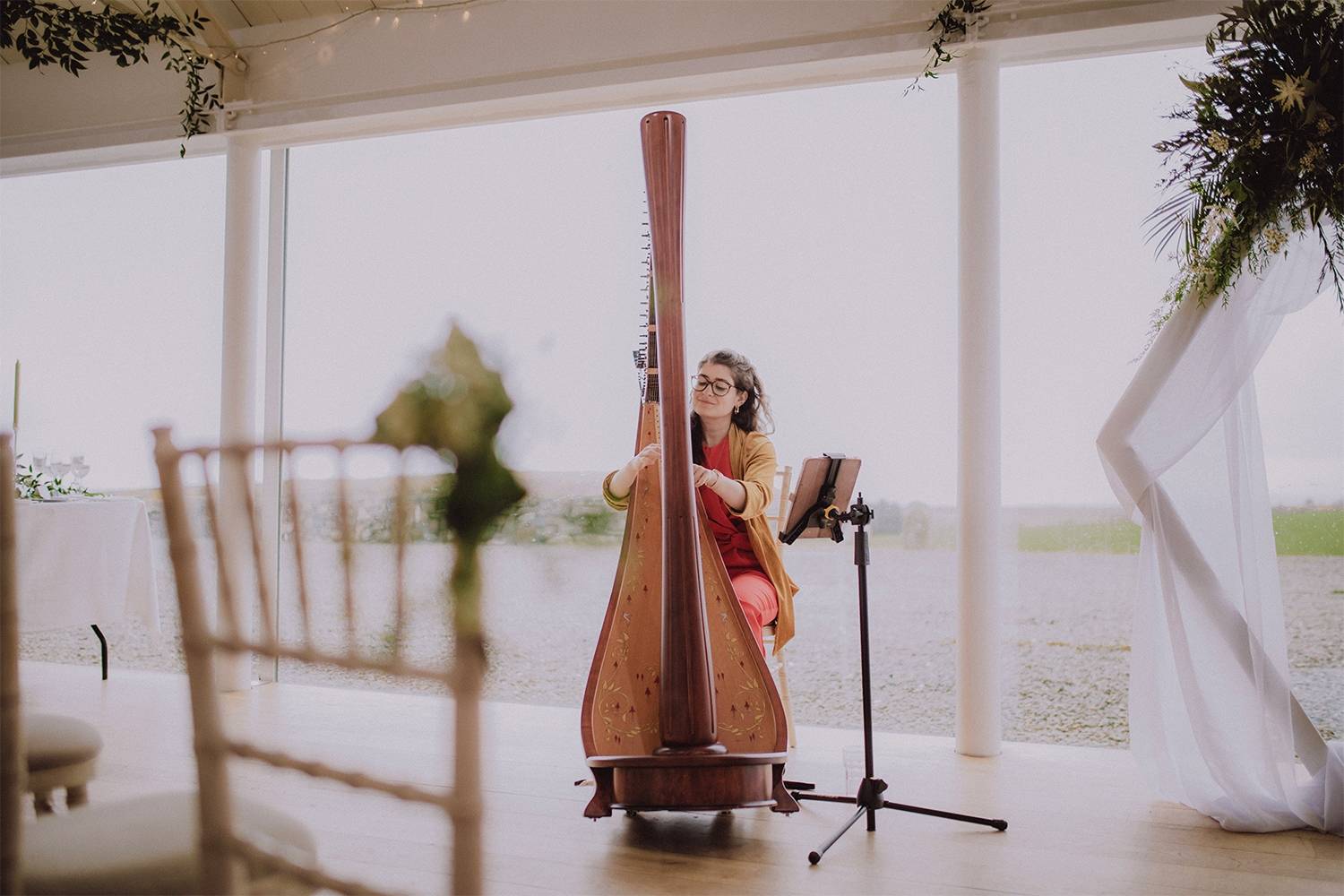 Scottish Female Harpist