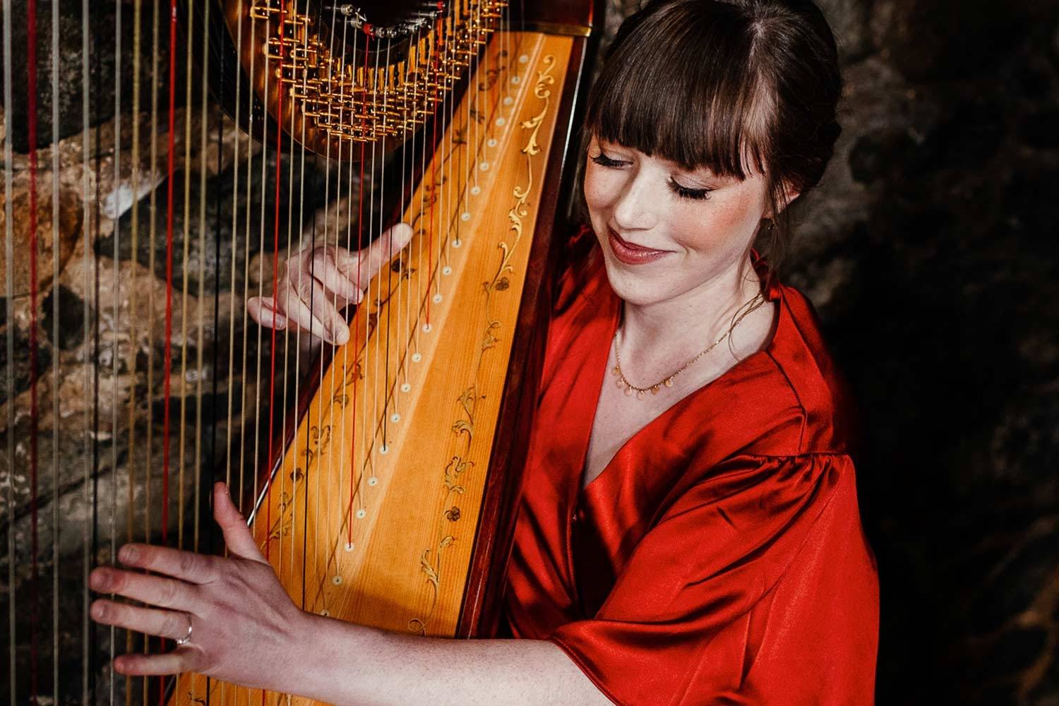 Scottish Female Harpist