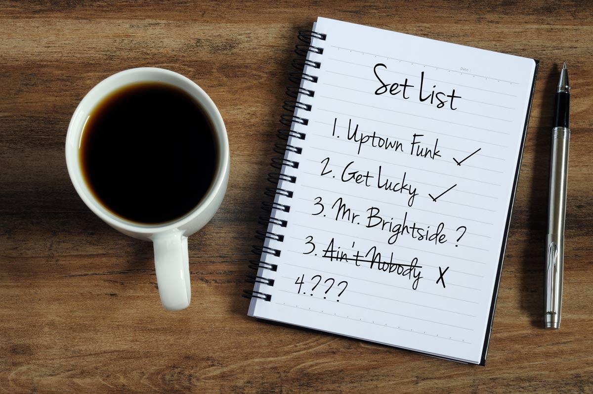 function band set list