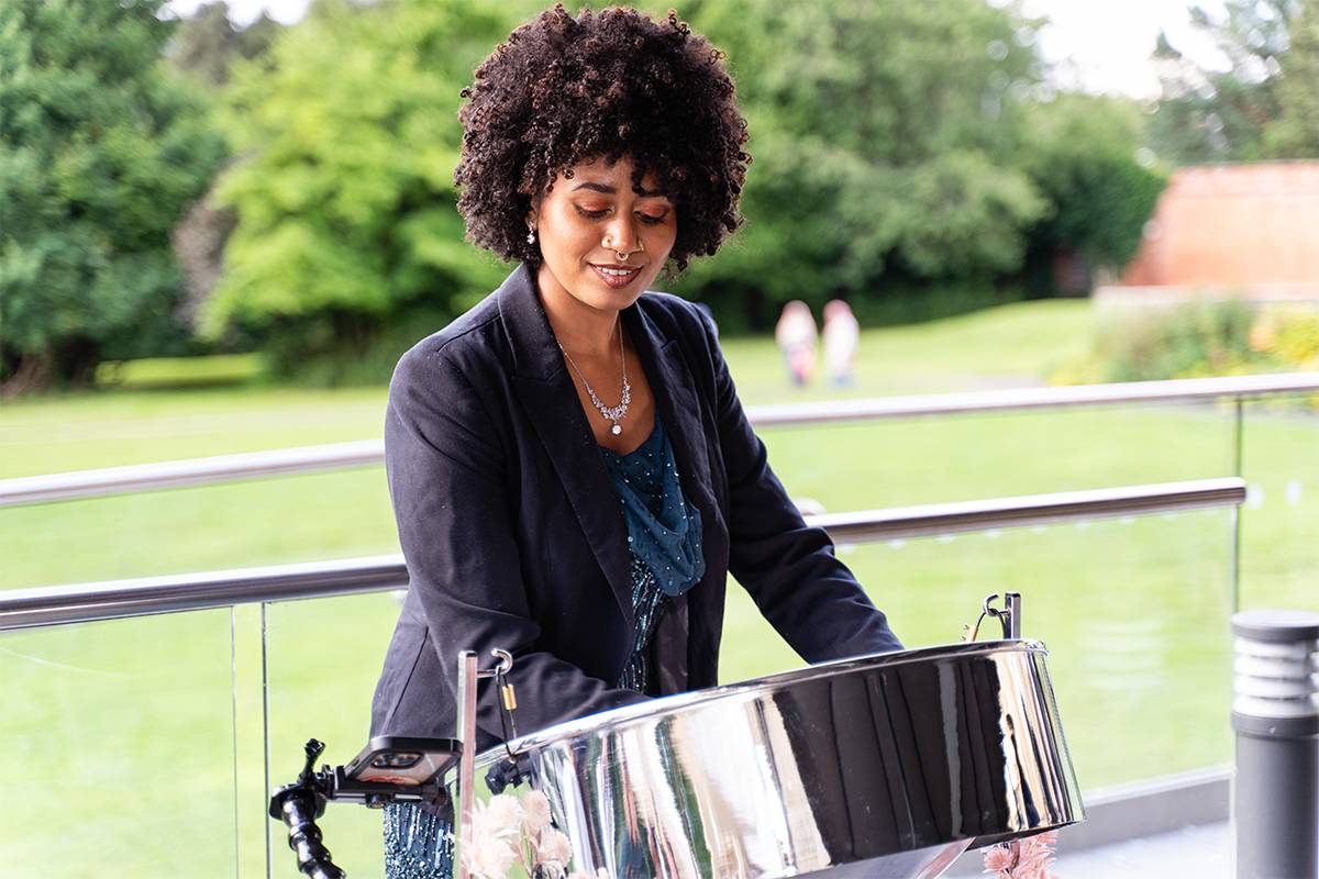 Female Contemporary Steel Pannist