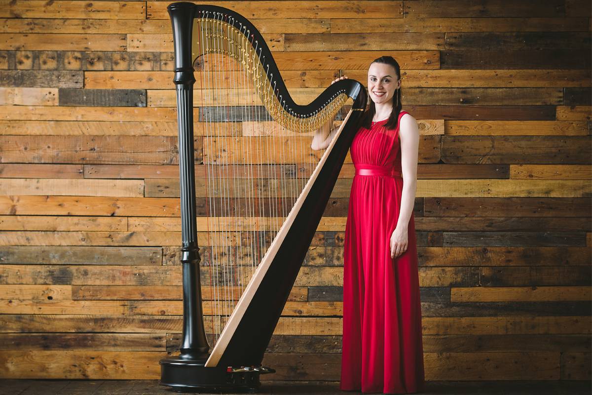 North Wales Female Harpist