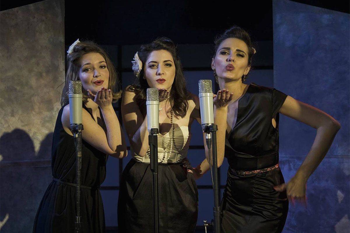 Three Female Vocal Harmony Speakeasy Swing Band for Hire