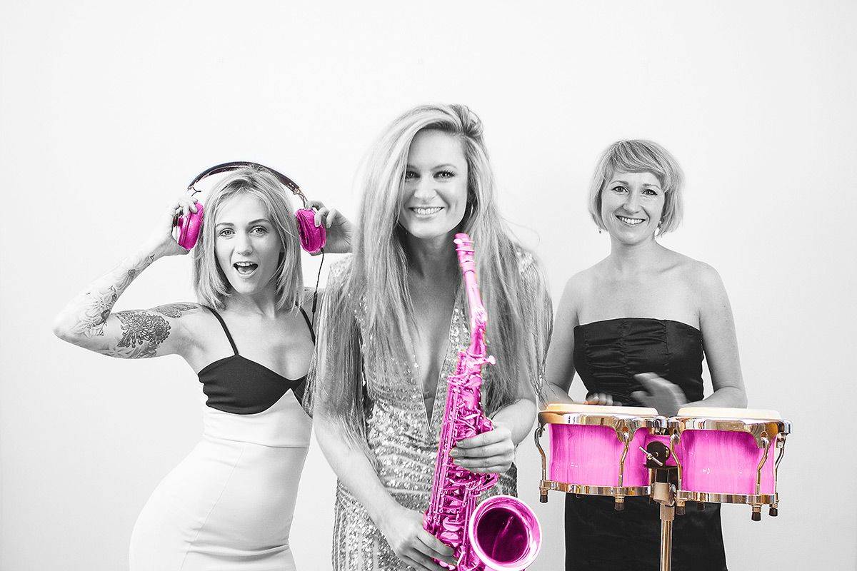 All Female DJ, Sax &amp; Percussionist Trio